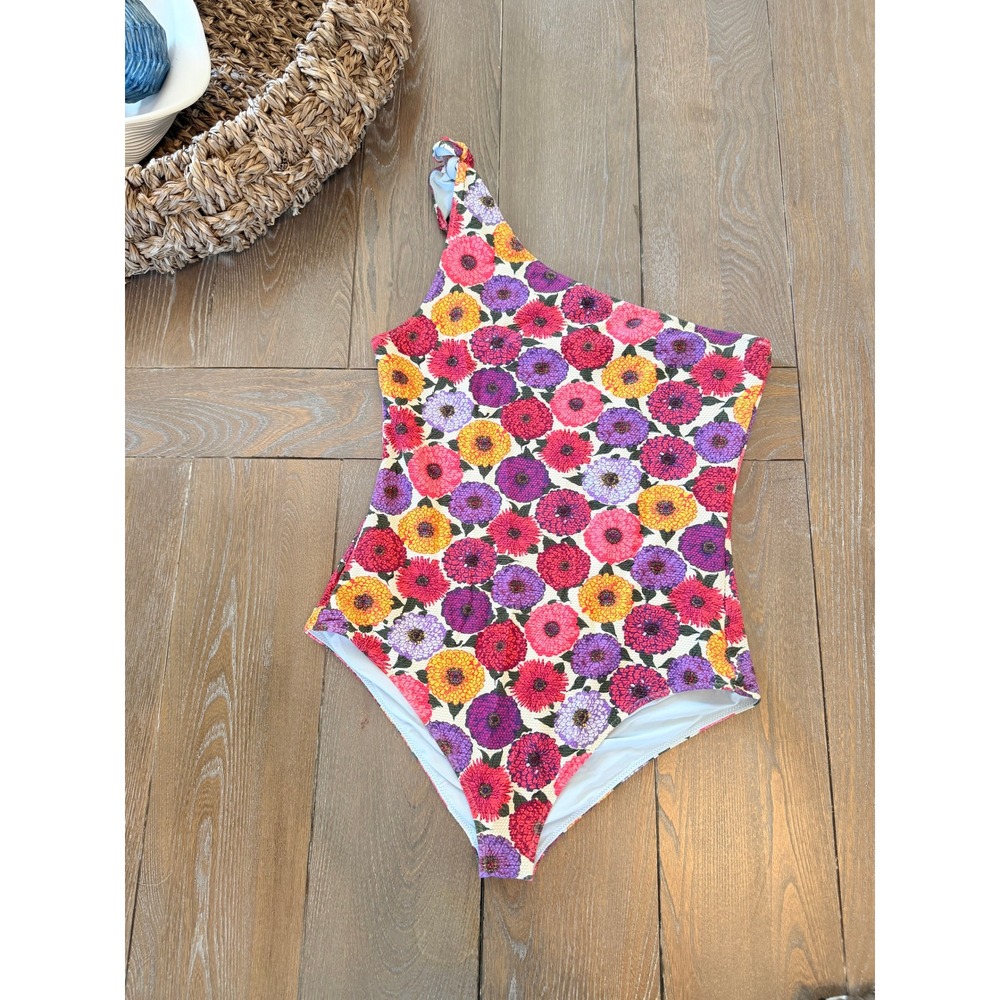 La DoubleJ Goddess One-Piece Swimsuit Womens Multicolor Floral Large